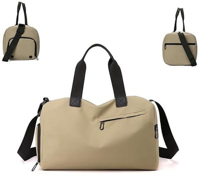 KZQ Multifunctionele sportkleding met schouderriem - 39 x 22 x 23 cm - zwart (kaki).