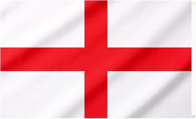St. George's Cross Vlag - 3x5 Ft Engelse Vlag voor Patriotische Activiteiten, Sportevenementen en Tuin Decoratie (1 Stuk)