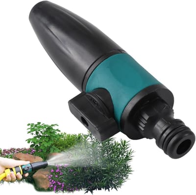 Sproeikop Tuinslang - Handsproeier Irrigator - Tuin Bewateren - Verstelbare Waterstroom - 63 x 28 x 35 cm - Grijs