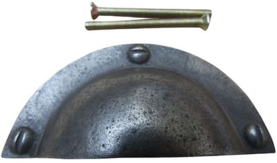 Rear Fix Victorian Cup Pull Handle Antique Iron