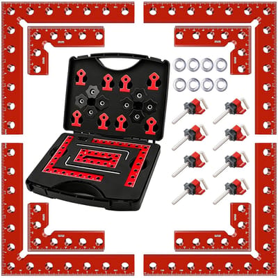 Dailygoods- Positioneringshoek Professionele Set - Hoekklemmen voor Hout - Aluminiumlegering - 90 Graden - 40 Stuks - Nauwkeurige Positionering - Hoekklem