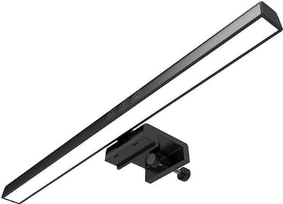 VHV Monitor lamp - Monitor Lamp LED - Bureaulamp met klem - 3 Dimbaar - Klemlamp met Instelbare Kleur - Klemlamp - Zwart