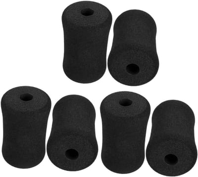 Fitness Machine Tubes - Voet Pads - Apparatuur Beschermen - Zacht Flexibel Schuim - 13.5 cm Lengte - Zwart
