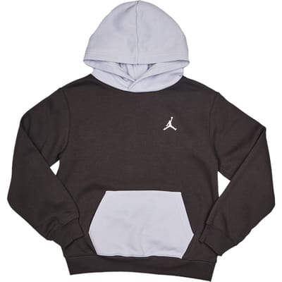 Jordan Brooklyn Hoodies Kinder - Grijs - Maat 128 - 137 CM - Katoen Fleece