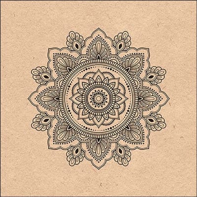 Ambiente Servetten 33x33cm Mandala Nature 20 stuks