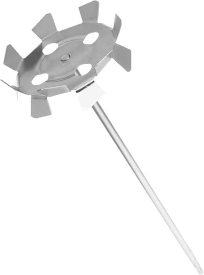 Boormixerset - Mixer Opzetstuk - Verf en Cement Mengen - Efficiënte Bodem-Tot-Top Menger - 45.5 cm Lengte - Zilverkleurig