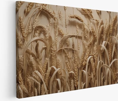 Saammp Muurcirkel Hout - Marmer - Abstract kunstwerk - Goud - Ø 90 - Wandcirkel - Wanddecoratie Cirkel - Muurdecoratie Woonkamer - Slaapkamer decoratie - Rond Schilderij