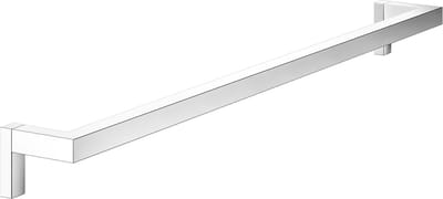 KEUCO Edition 90 Square Badlakenhouder 76 cm – verchroomd metaal – wandmontage – handdoekstang badkamer