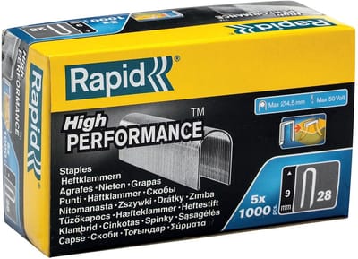 Nietjes voor Tacker - Krammen Kabel - Kabels Bevestigen - Ronde Kop - 9mm 5000 Stuks - Zilverkleurig