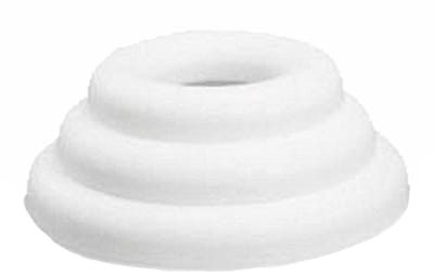 Rayher Hobby Piepschuim vorm / figuren - Platte ringen - set van 3x stuks - wit - Dia 22 / 30 / 35 cm - knutselen