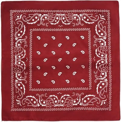 Jumada's Boerenzakdoek - Cowboy Zakdoek - Bandana - Dames - Heren - Donker rood