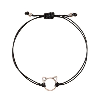 GoedeDoelen.Shop | Armband Purrrrfect | In Maat Verstelbaar | Polsmaat 16-30CM | Imitatieleer | Poezen Armband | Katten Armband | Koordarmband | Statement Armband | Unisex | Wellness-House
