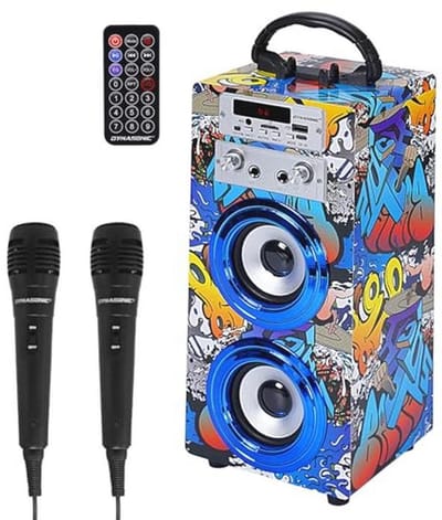 Draadloze Bluetooth Speaker met Microfoon en Karaoke Functie voor Kinderen