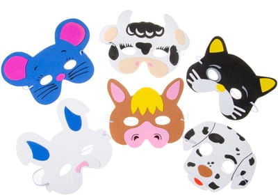 Duckiez Masker Boerderijdieren In Foam - 1 stuk
