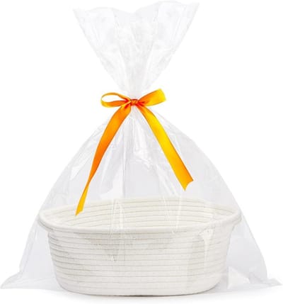Gevlochten Lege Geschenkmand voor Cadeaus, Babyshower, Verjaardag, Bruiloft, Pasen, Kerstmis