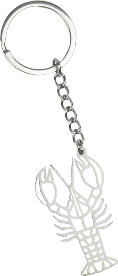 Sleutelhanger Geometrisch Metalen Sleutelhanger Patroon Sleutelhanger - Kreeft