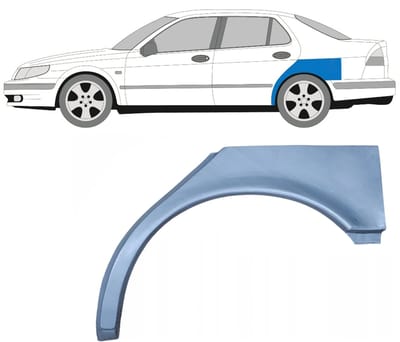 Reparatiepaneel achterspatbord voor Saab 9-5 1997-2010 / Links