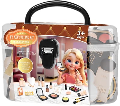 Kinder Make-up Set - Speel Make-up - Kind Creativiteit - Zachte Formules - 19x15x1 cm - Beige