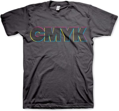 Hybris CMYK-T-shirt donkergrijs