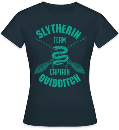 Harry Potter Slytherin Team Captain Quidditch T-Shirt Dames