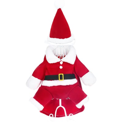 Nouveau Pack de Transformation d'animaux de compagnie d'hiver, vêtements de noël en trois dimensions pour chien, père XS red