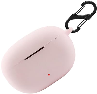 Allecto - Siliconen hoes - Beschermhoes - Stootvast en wasbaar - Roze - Sleutelhanger - Geschikt voor Beats Studio Buds - Premium kwaliteit
