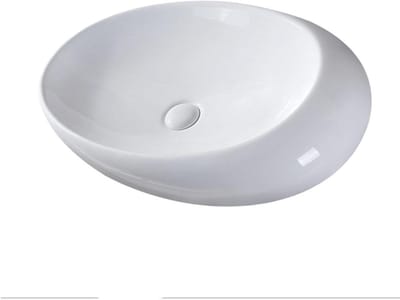 Badkamer Wastafel - Keramiek Kom - Moderniseren Badkamer - Krasbestendig Oppervlak - Medium - Wit
