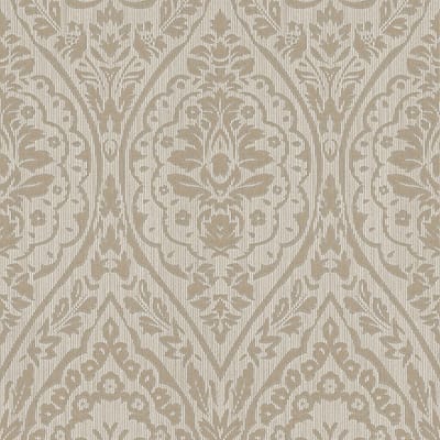 Barok behang Profhome 961956-GU textiel behang gestructureerd in barok stijl mat bruin beige 5,33 m2