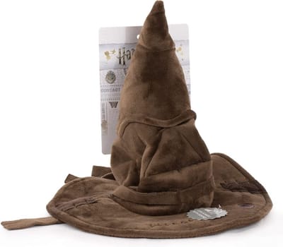 Sorteerhoed Harry Potter met Geluid Pluche Knuffel 30 cm {Warner Bros Disney Plush Toy | Speelgoed Magische Knuffelpop Knuffeldier voor Kinderen Jongens Meisjes | Ron Weasley, Hermione Granger, Voldemort, Hagrid, Snape, Dumbledore, Dobby}