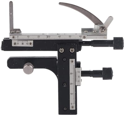 Allecto - Microscoop Beweegbaar Podium - Professioneel Accessoire - Hoogwaardig Kunststof en Metaal - Mechanisch X Y Beweegbaar - Voor Microscopisc...