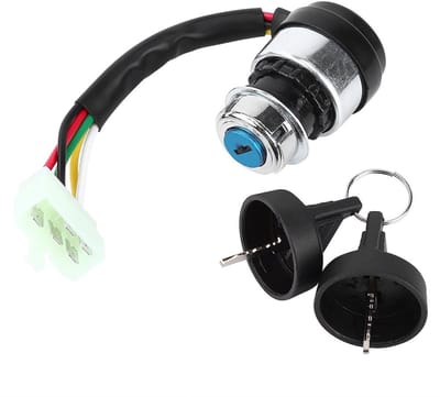 Dailygoods - Ignition Switch - Startschakelaar - Praktisch en Economisch - Populaire kleur - Geschikt voor Motoren en ATV's - Inclusief Sleutels - Voo...