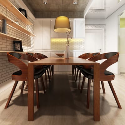 vidaXL - Eetkamerstoelen - 6 - st - kunstleer - bruin