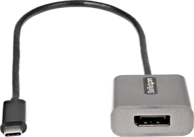 StarTech.com USB-C Aan DisplayPort AV / multimedia paneel - 8K/4K 60Hz USB-C Aan DisplayPort 1.4 AV / multimedia paneel Dongle - USB Type-C Aan DP Monitor Video Converter - Works w/Thunderbolt 3
