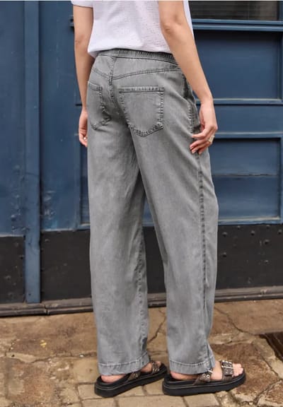 Wide Legs jeans met elastische tailleband
