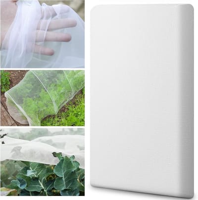 Insectennet 3 x 6 m - fijnmazig - wit - ideaal voor tuin en moestuin - ShopVlot