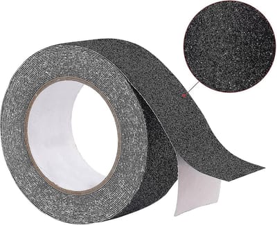 Antislip rubber trap strip - Extra Groot - zelfklevende tape - 5m - 50mm - Zwart