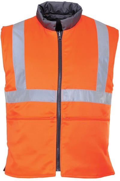 Portwest Hi-Vis Omkeerbare Bodywarmer RT44 - Oranje - XL