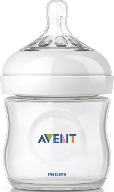 Philips Avent Natural SCF690/17 - Babyfles (125 ml) met speen voor pasgeborenen 0m+ - 1 stuk