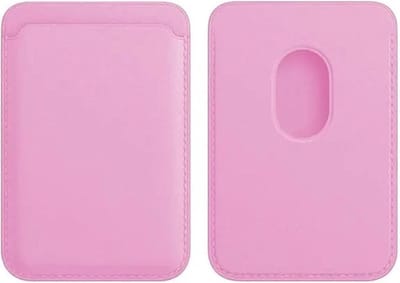 Waeyz - Magnetische Kaarthouder Geschikt Voor iPhone Magsafe - Magnetische Wallet Card Holder - Pasjeshouder Geschikt Voor iPhone 12/13/14/15/16 - DonkerRoze