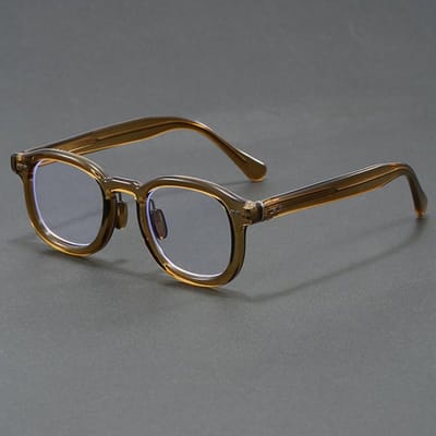 Nieuw Japans Acetaat Brilmontuur Handgemaakt Ovaal Retro Bril voor Mannen Designer Merk Mode Brillen