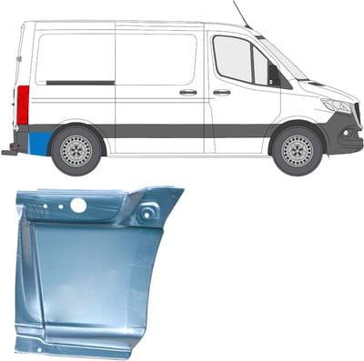 Reparatiepaneel achterspatbord voor Mercedes Sprinter 2018- / Rechts