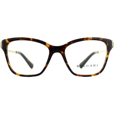 Bvlgari Square Dark Havana damesglazen frames