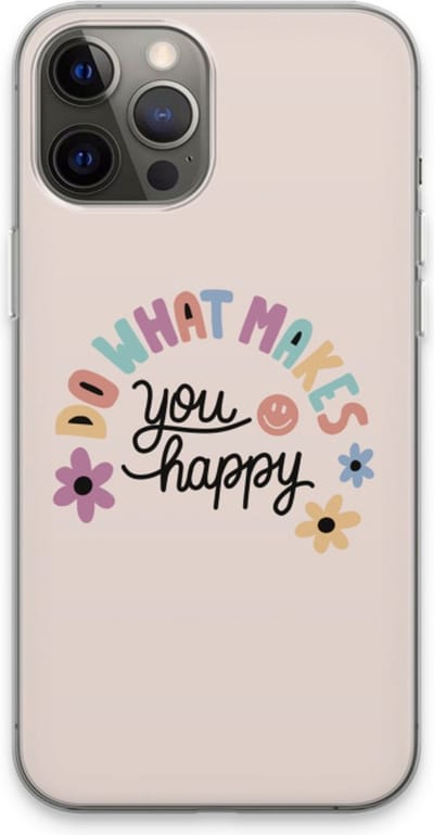 Case Company® - Hoesje geschikt voor iPhone 13 Pro Max hoesje - Happy days - Soft Cover Telefoonhoesje - Bescherming aan alle Kanten en Schermrand