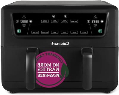 Heteluchtfriteuse Dubbele Zone - Airfryer XL - Gezond Koken - PFAS Vrij - 2x 5.2 L - Zwart