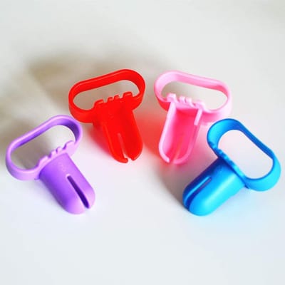 Lot de 5 pinces à nœuds pour ballons, outil de fixation de ballons, appareil plus rapide pour gagner du temps pour la décoration de fête de douche, de mariage, d'anniversaire