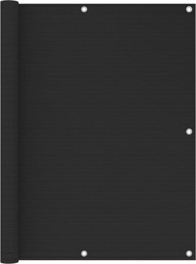vidaXL - Balkonscherm - 120x400 - cm - HDPE - antracietkleurig
