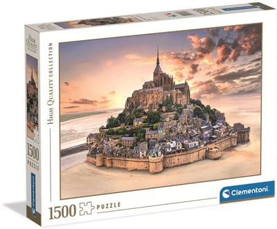 Clementoni - Puzzel - 1500 Stukjes - Mont Saint-Michel Rising - Puzzel Voor Volwassenen - High Quality Collection