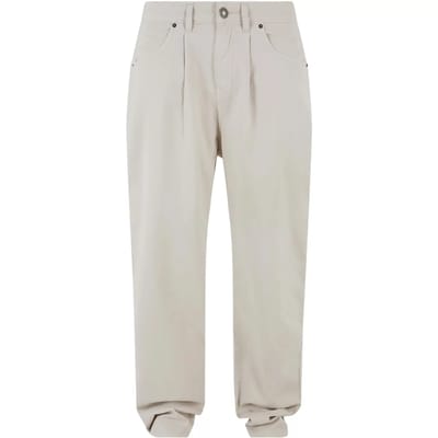 Urban Classics - Organic Skater Chino Broek rechte pijpen - Taille, 28 inch - Grijs