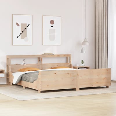 vidaXL - Bedframe - zonder - matras - massief - grenenhout - 200x200 - cm