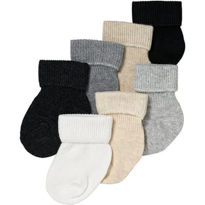 Apollo Baby Sokken Basic Sokjes Jongens & Meisjes Giftbox 7-Pack 6-12 Maanden